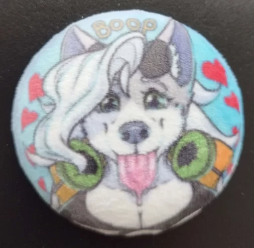 Boop the Plush Snoot Pin by KafiroBlueElement