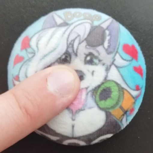 Boop the Plush Snoot Pin by KafiroBlueElement - Image 2
